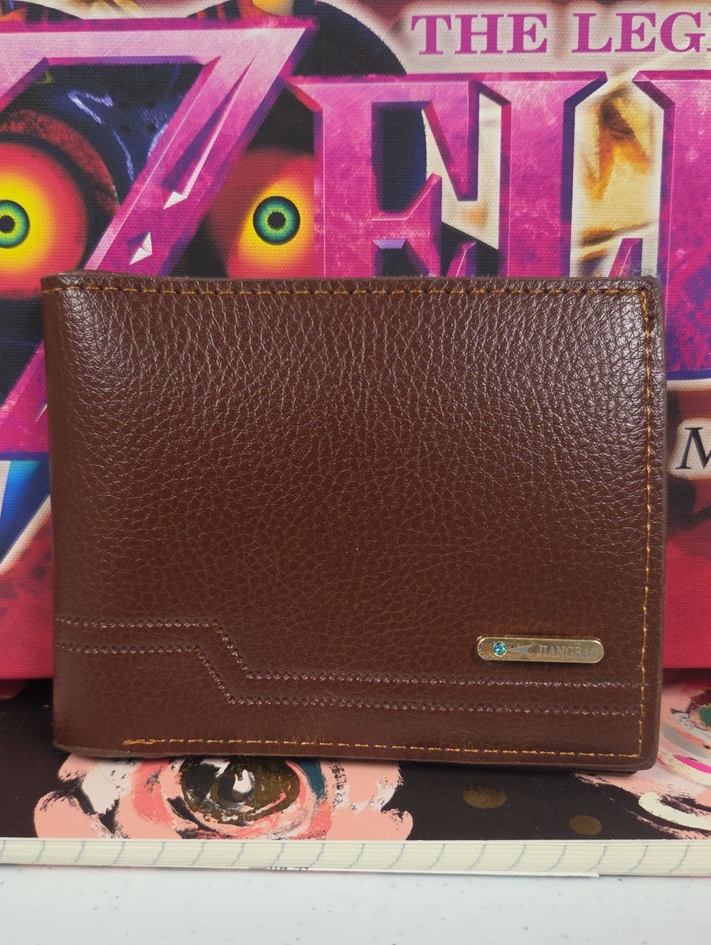 Brown Leather Men's Bi-Fold Wallet
